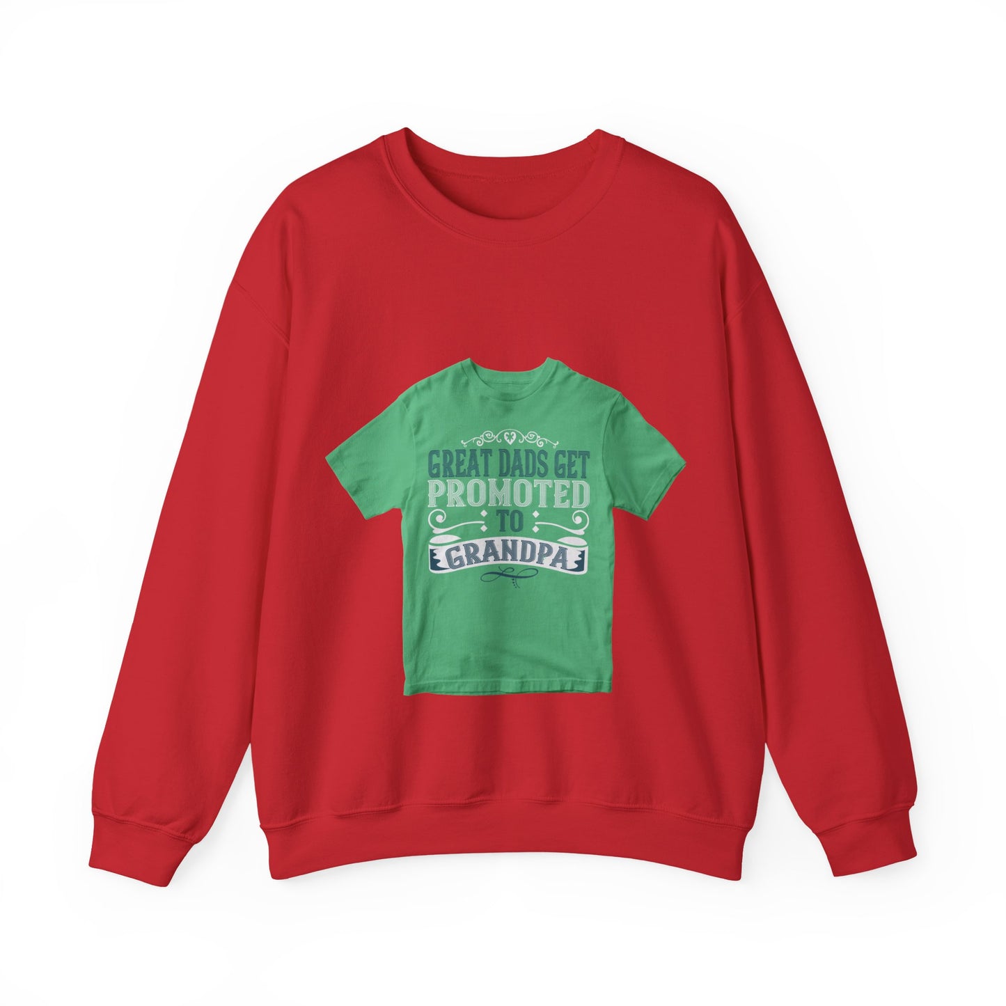 Great dads get promoted to grandpa-02 — Unisex Heavy Blend Crewneck (G18000)