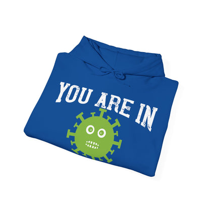 shut up you are in  quarantine-01 — Unisex Heavy Blend Hoodie (G18500)