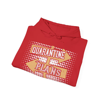 quarantine plans-01 — Unisex Heavy Blend Hoodie (G18500)
