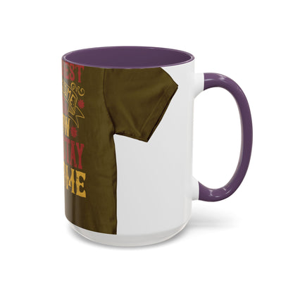 The easiest way to become a superhero is NOW! Just Stay At Home — Accent Mug 11/15oz