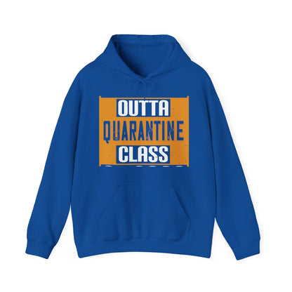 straight outta quarantine class of 2020-01 — Unisex Heavy Blend Hoodie (G18500)