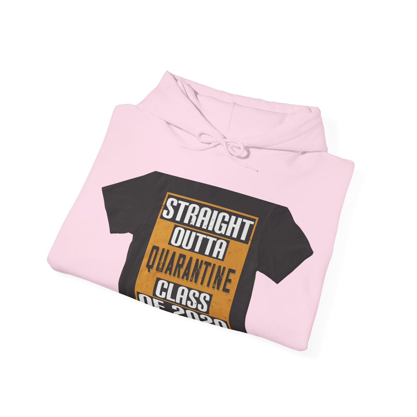 straight outta quarantine class of 2020 — Unisex Heavy Blend Hoodie (G18500)