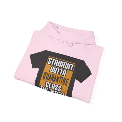straight outta quarantine class of 2020 — Unisex Heavy Blend Hoodie (G18500)