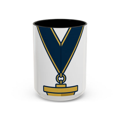 Junior Warden JW-- the plumb — Accent Mug 11/15oz