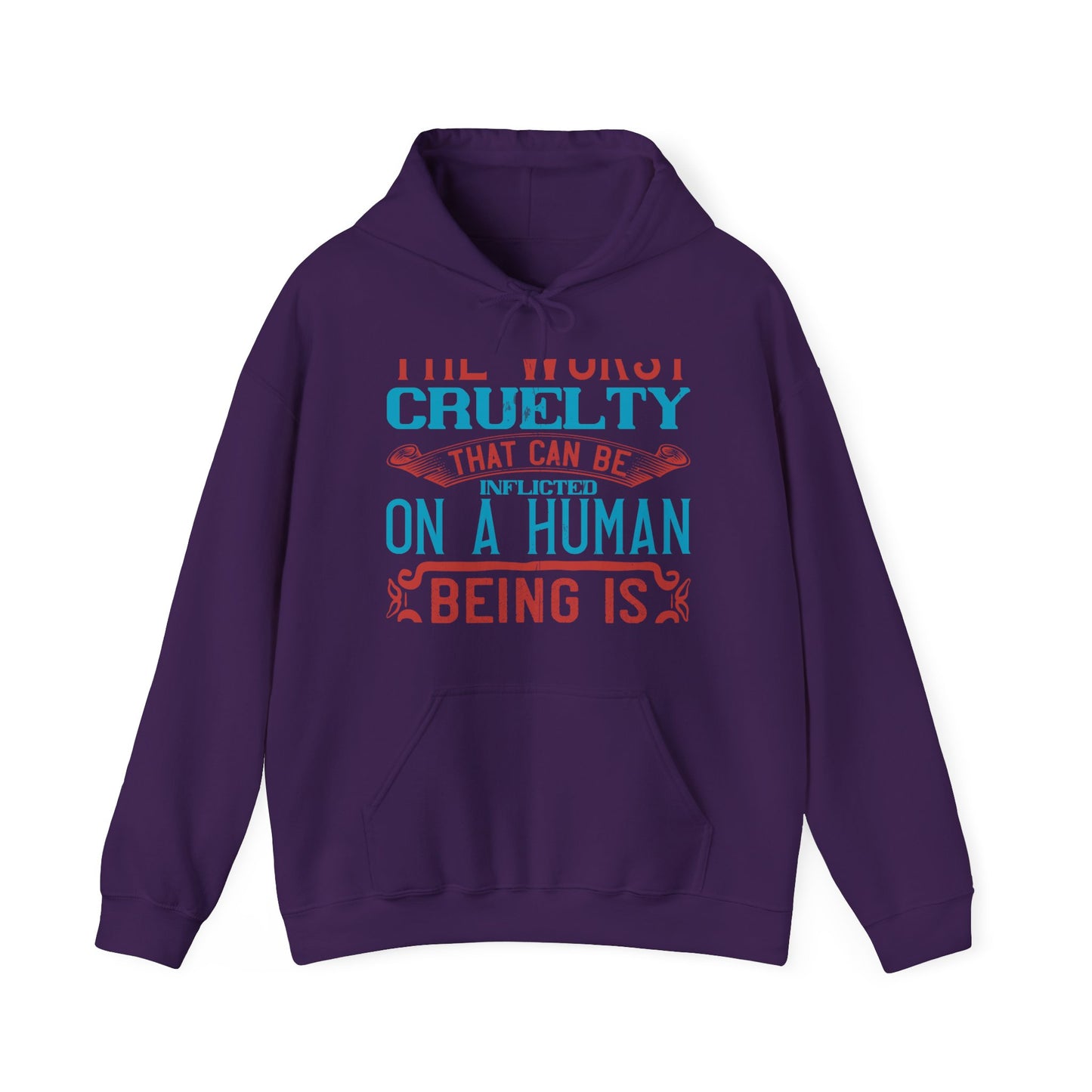 The worst cruelty that can be inflicted on a human being is isolation-01 — Unisex Heavy Blend Hoodie (G18500)