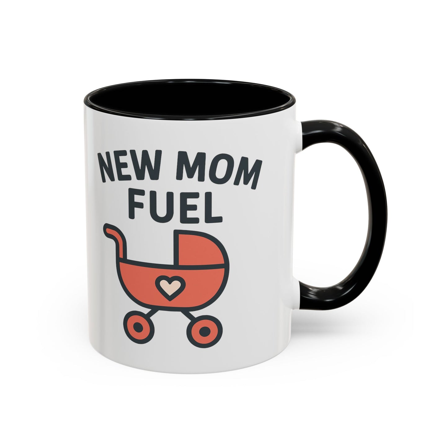 New Mom Fuel Coffee Mug - Cute Mom Gift, Ceramic Coffee Cup, Mommy Essentials, Baby Shower Gift, Parent Life Mug