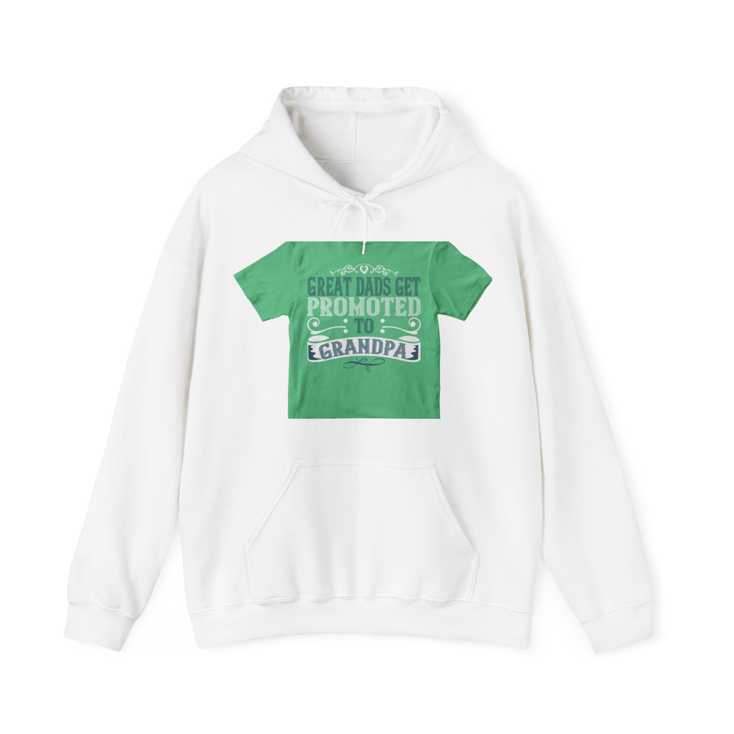 Great dads get promoted to grandpa-02 — Unisex Heavy Blend Hoodie (G18500)