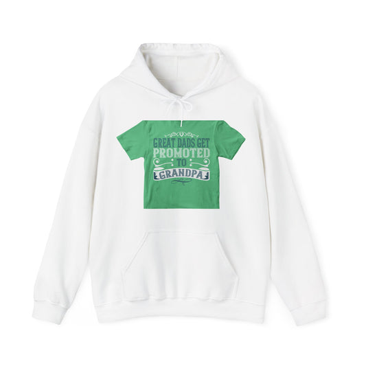 Great dads get promoted to grandpa-02 — Unisex Heavy Blend Hoodie (G18500)