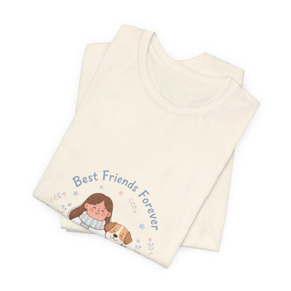 Best Friends Forever Tee | Pet Owner Matching, Paw Print Design