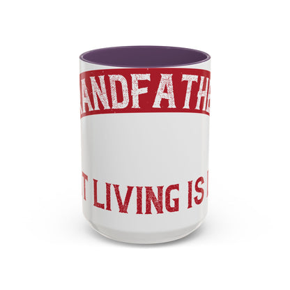 My grandfather always said that living is like licking honey off a thorn-01 — Accent Mug 11/15oz