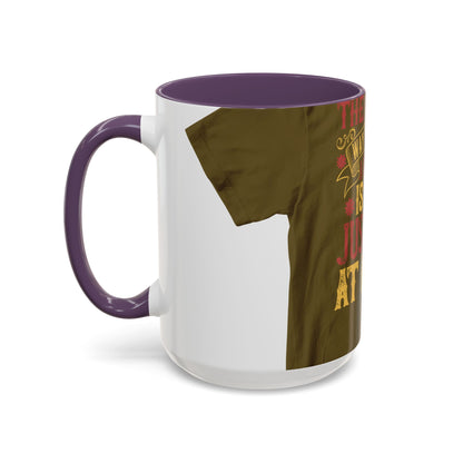 The easiest way to become a superhero is NOW! Just Stay At Home — Accent Mug 11/15oz