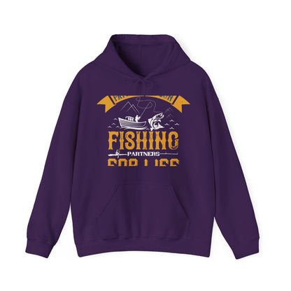father and son fishing partners  for life-01 — Unisex Heavy Blend Hoodie (G18500)