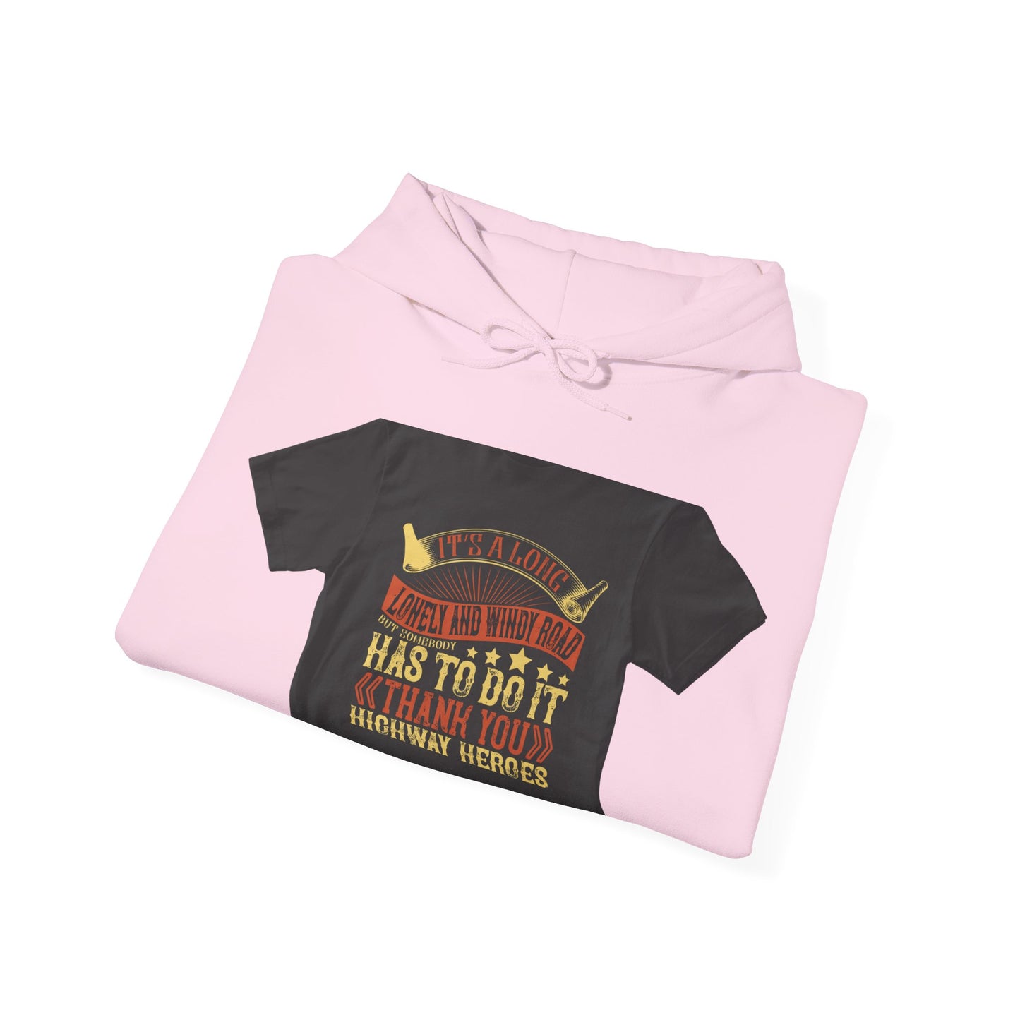 ItΓÇÖs a long, lonely and windy road (2) — Unisex Heavy Blend Hoodie (G18500)