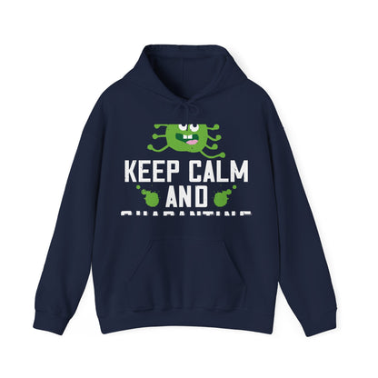 keep calm and quarantine-01 — Unisex Heavy Blend Hoodie (G18500)