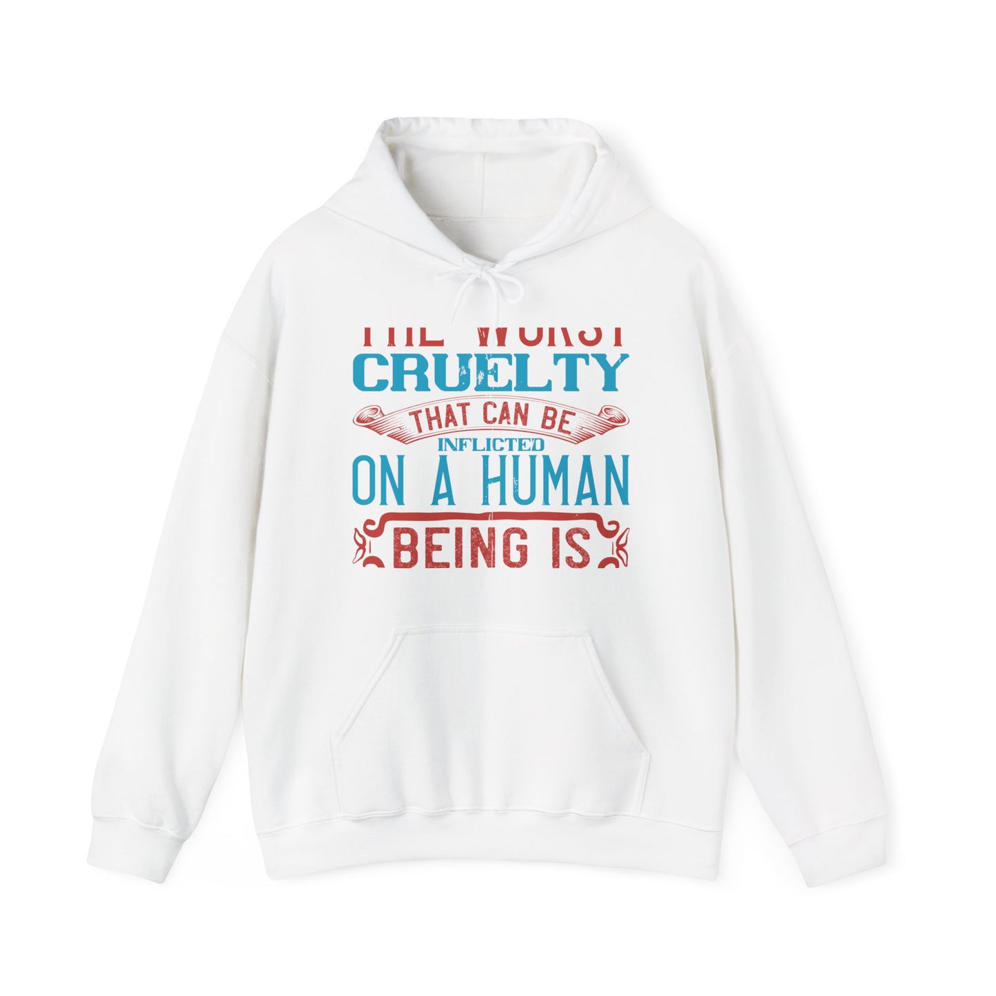 The worst cruelty that can be inflicted on a human being is isolation-01 — Unisex Heavy Blend Hoodie (G18500)