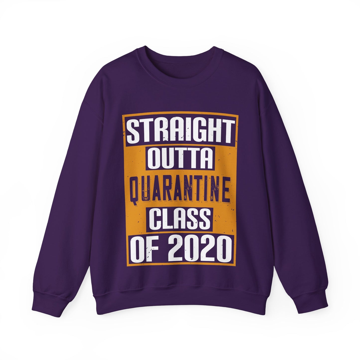 straight outta quarantine class of 2020-01 — Unisex Heavy Blend Crewneck (G18000)