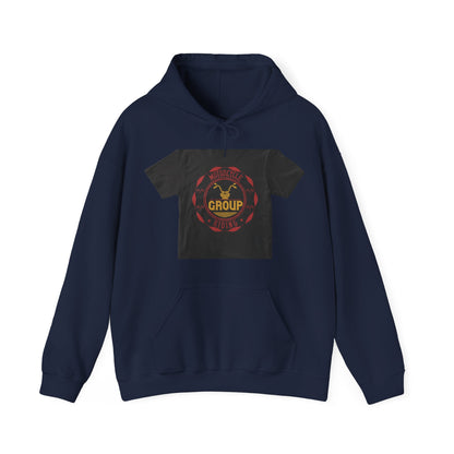 motorcycle group riding — Unisex Heavy Blend Hoodie (G18500)