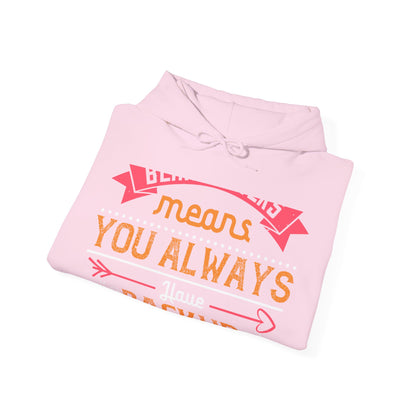 Being sisters means you always have backup 4 design (2) — Unisex Heavy Blend Hoodie (G18500)