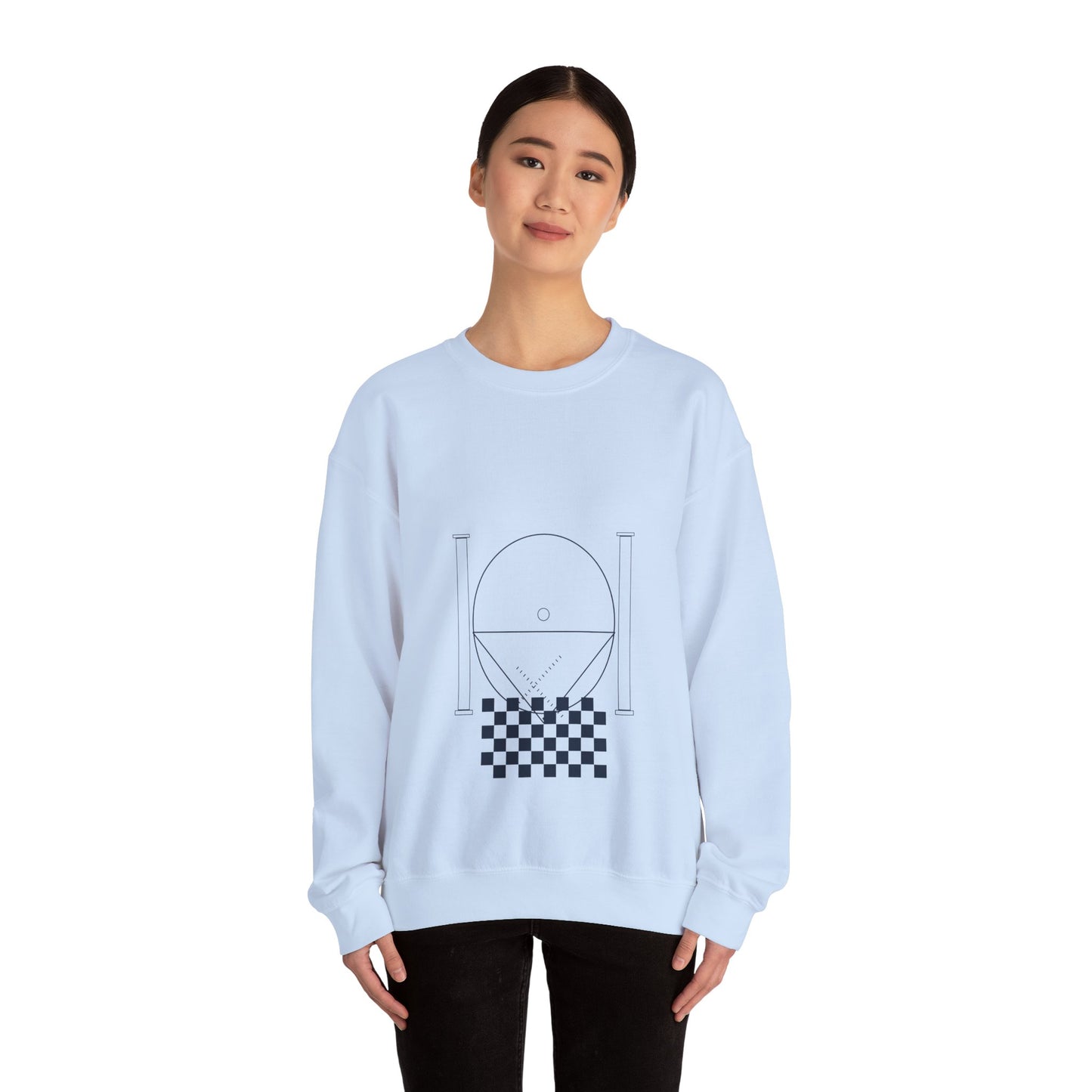 Masonic_Pillars_Crest_5400 — Unisex Heavy Blend Crewneck (G18000)