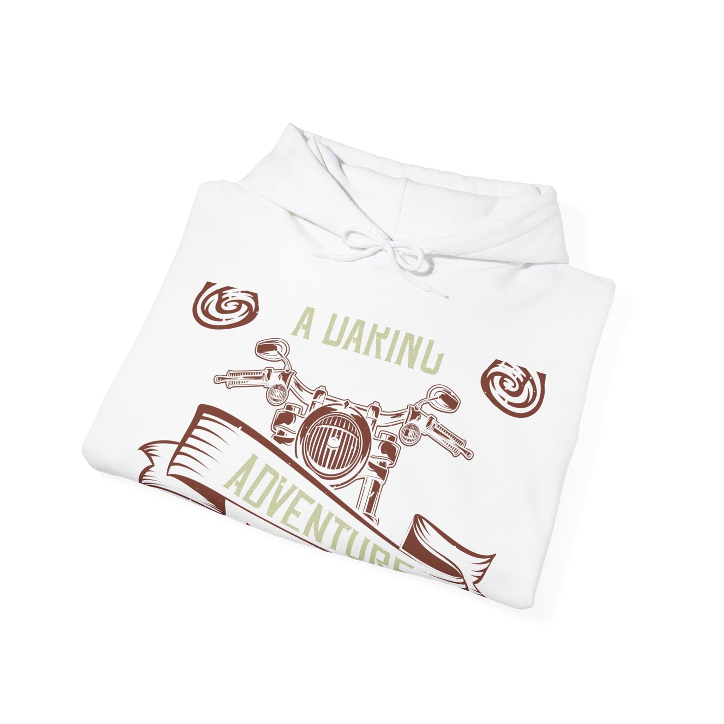 life is either a daring adventure or nothing-01 — Unisex Heavy Blend Hoodie (G18500)