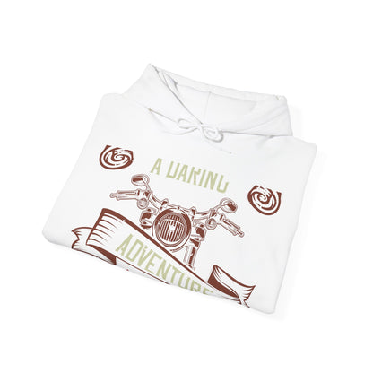 life is either a daring adventure or nothing-01 — Unisex Heavy Blend Hoodie (G18500)