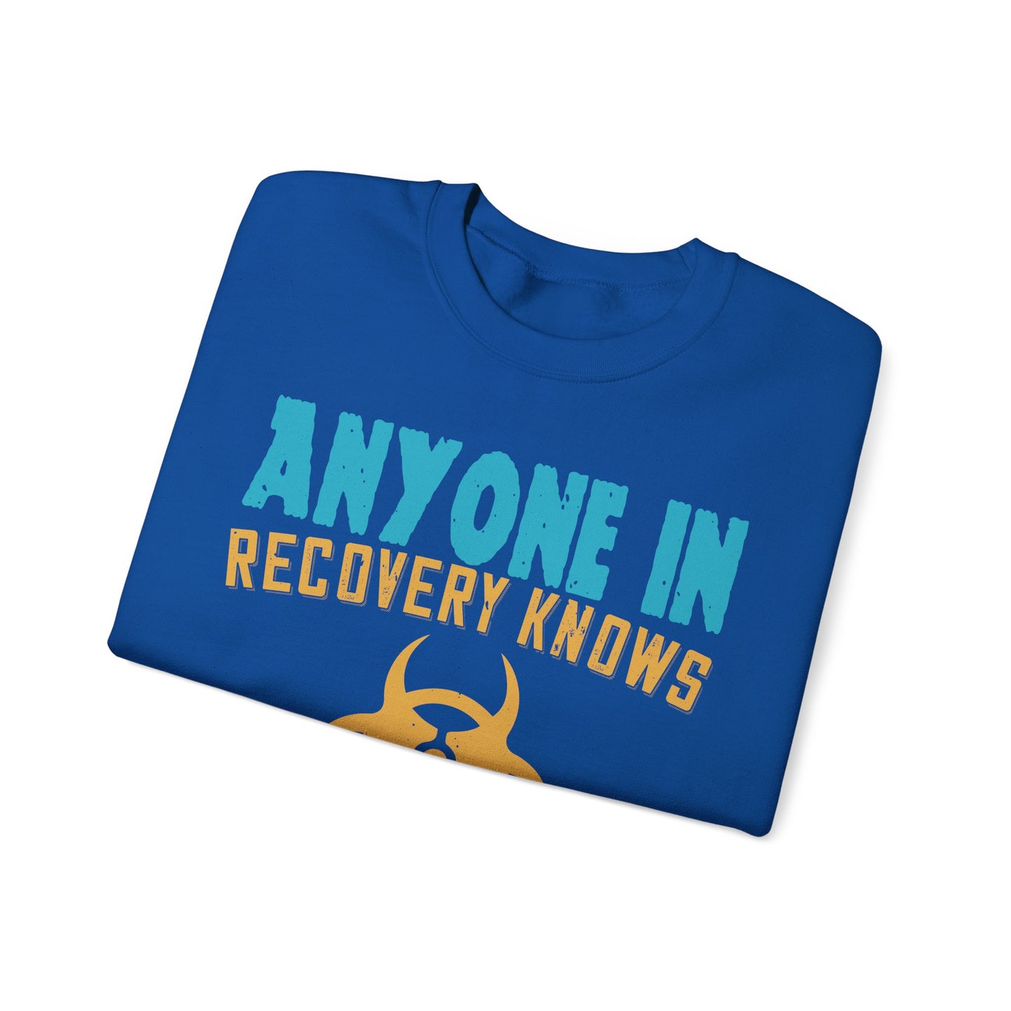 Anyone in recovery knows that isolation is the biggest enemy-01 — Unisex Heavy Blend Crewneck (G18000)