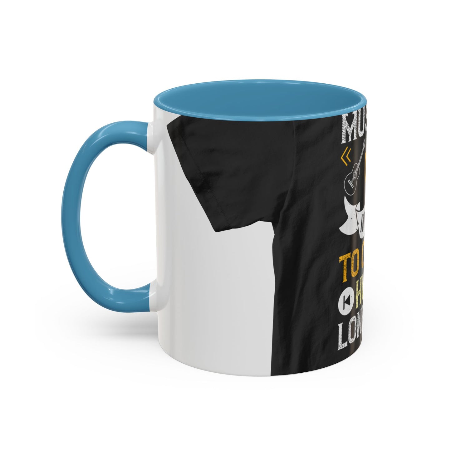 Music was invented to confirm human loneliness — Accent Mug 11/15oz