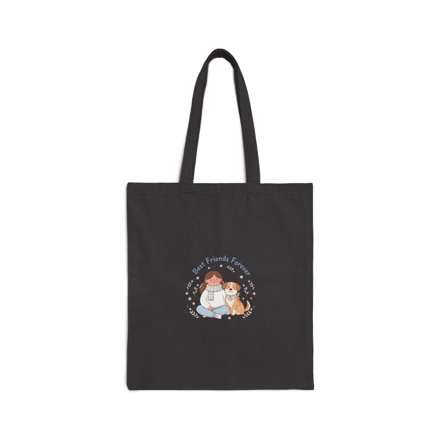 Pet & Pup Illustration Tote, paw print design, pet owner matching