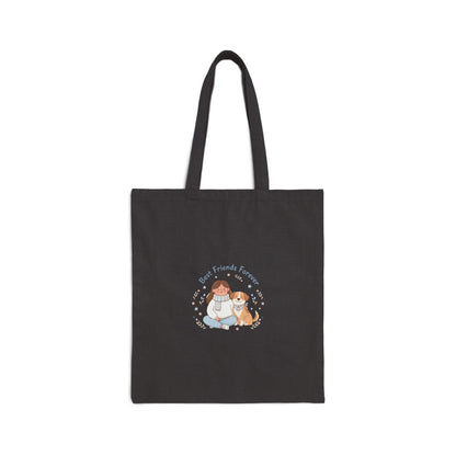 Pet & Pup Illustration Tote, paw print design, pet owner matching
