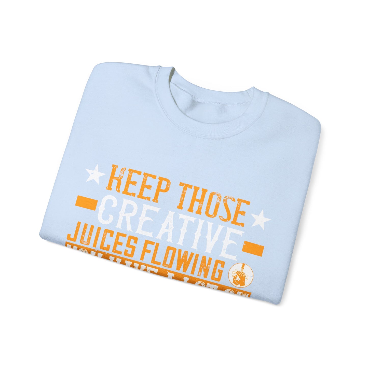 Keep those creative juices flowing. You have a lot of time on your hands!-01 — Unisex Heavy Blend Crewneck (G18000)