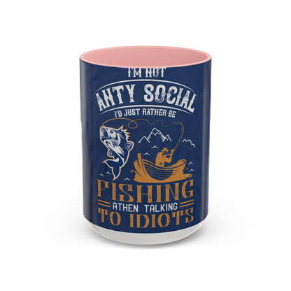 im not ANTY SOCIAL — Accent Mug 11/15oz