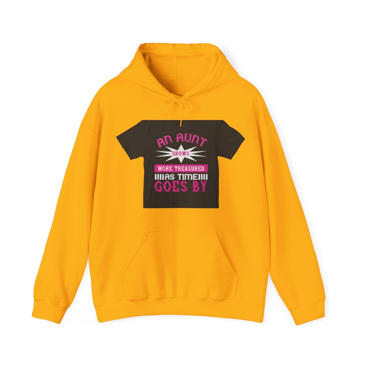 An aunt grows more treasured as time goes by — Unisex Heavy Blend Hoodie (G18500)