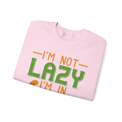 iΓÇÖm not lazy iΓÇÖm in quarantine-01 — Unisex Heavy Blend Crewneck (G18000)
