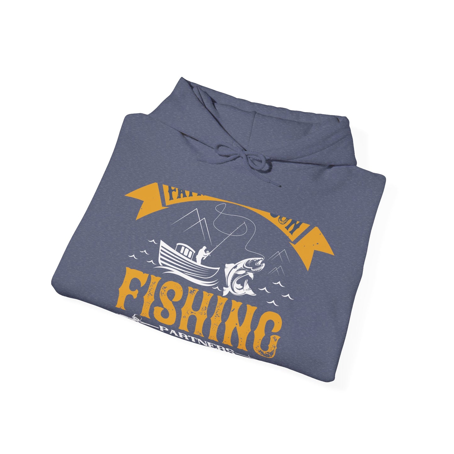 father and son fishing partners  for life-01 — Unisex Heavy Blend Hoodie (G18500)