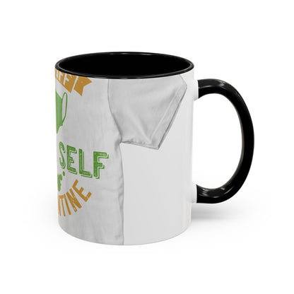 back off i'm on self quarantine — Accent Mug 11/15oz