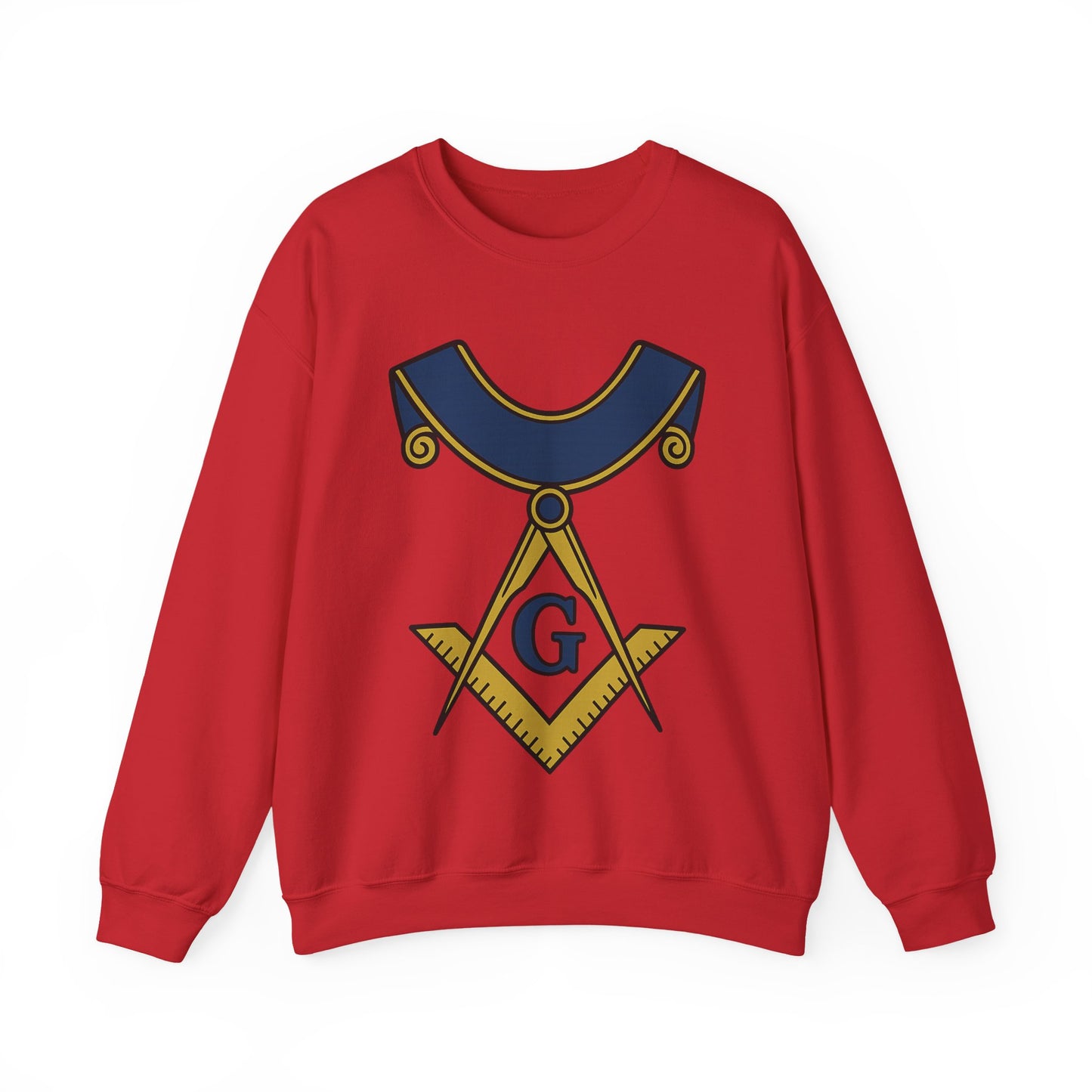 square and compass — Unisex Heavy Blend Crewneck (G18000)