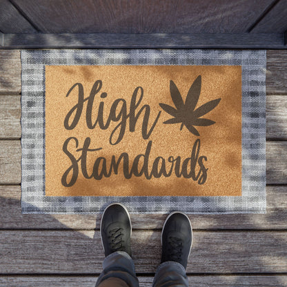 Elevate Every Entry: 'High Standards' Family-Friendly Doormat