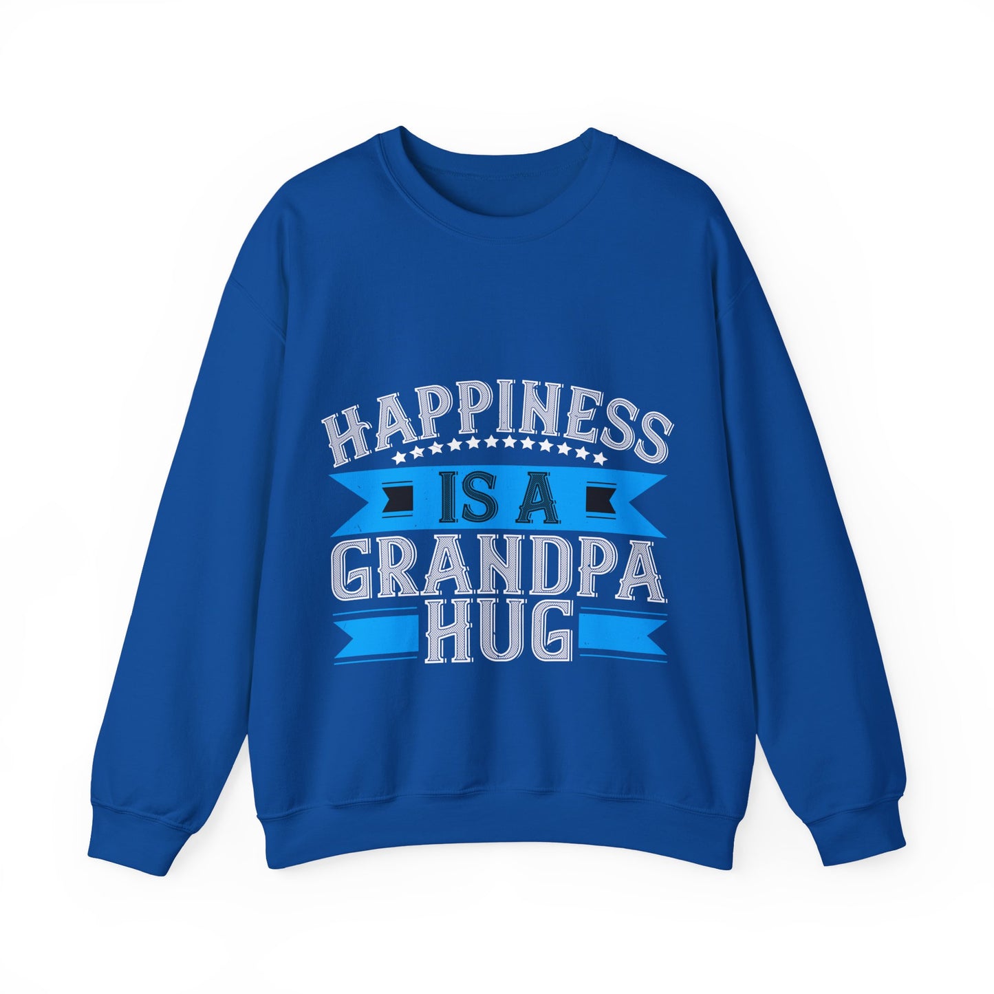 Happiness is a grandpa hug-01 — Unisex Heavy Blend Crewneck (G18000)