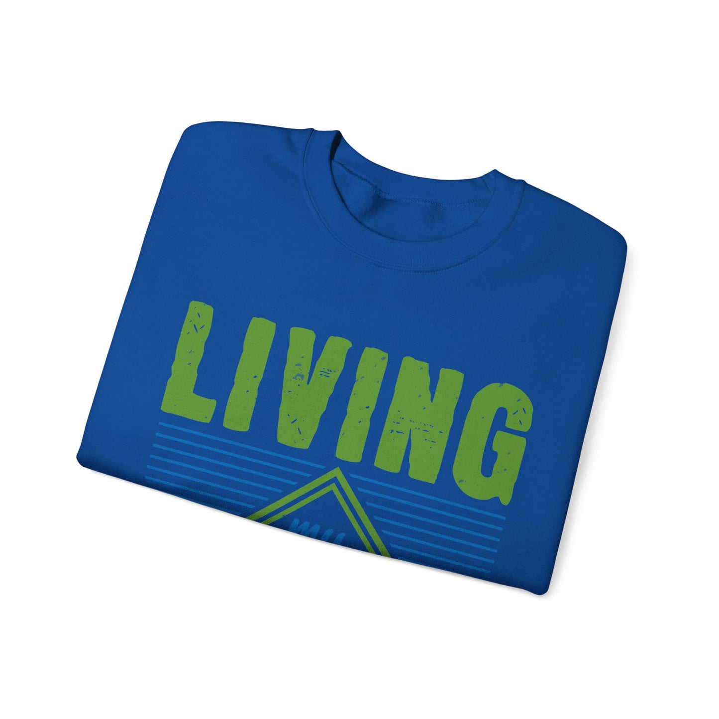 living my best quarantine-01 — Unisex Heavy Blend Crewneck (G18000)