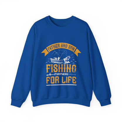father and son fishing partners  for life-01 — Unisex Heavy Blend Crewneck (G18000)