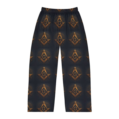 Freemason Emblem Pajama Pants | All-Over Print Lounge Sleepwear