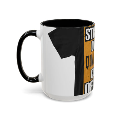 straight outta quarantine class of 2020 — Accent Mug 11/15oz