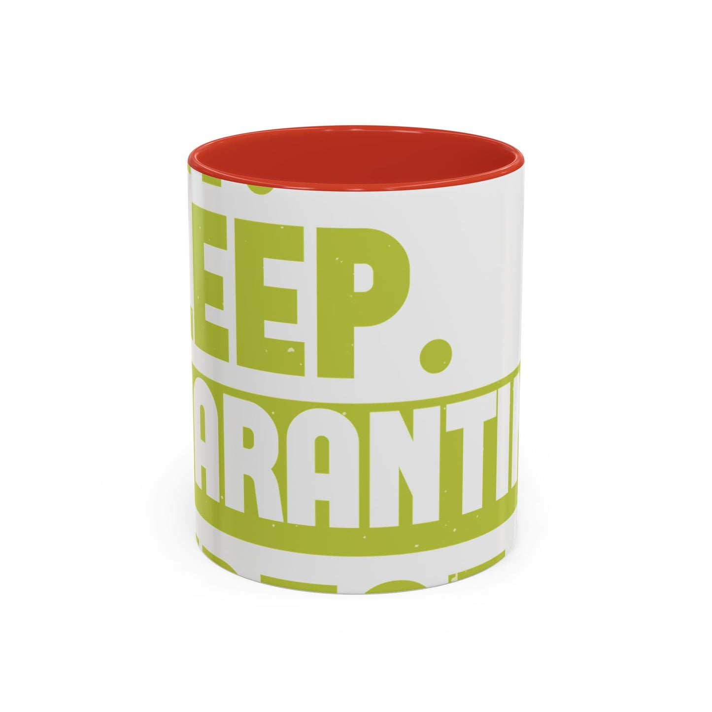eat sleep quarantine repeat-01 — Accent Mug 11/15oz