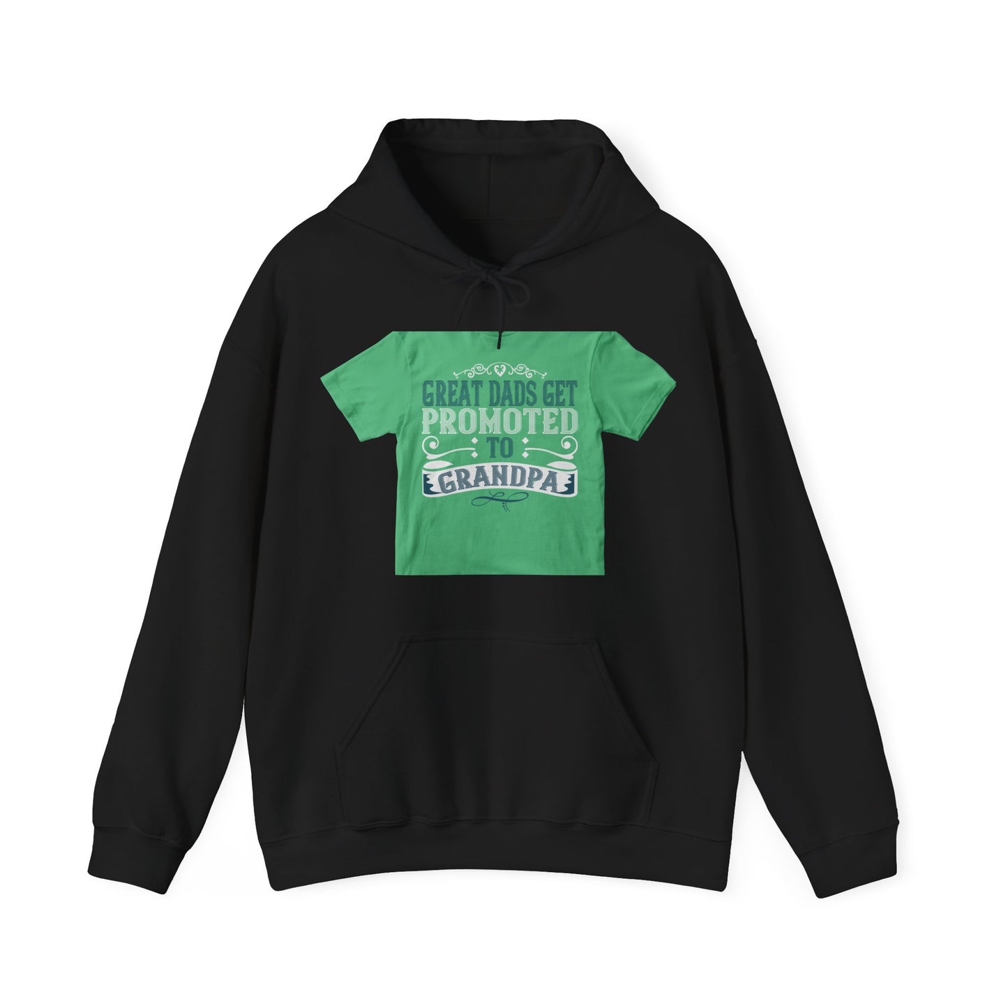 Great dads get promoted to grandpa-02 — Unisex Heavy Blend Hoodie (G18500)