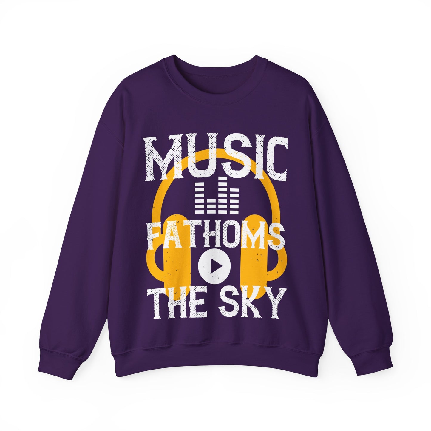 Music Fathoms The Sky-01 — Unisex Heavy Blend Crewneck (G18000)