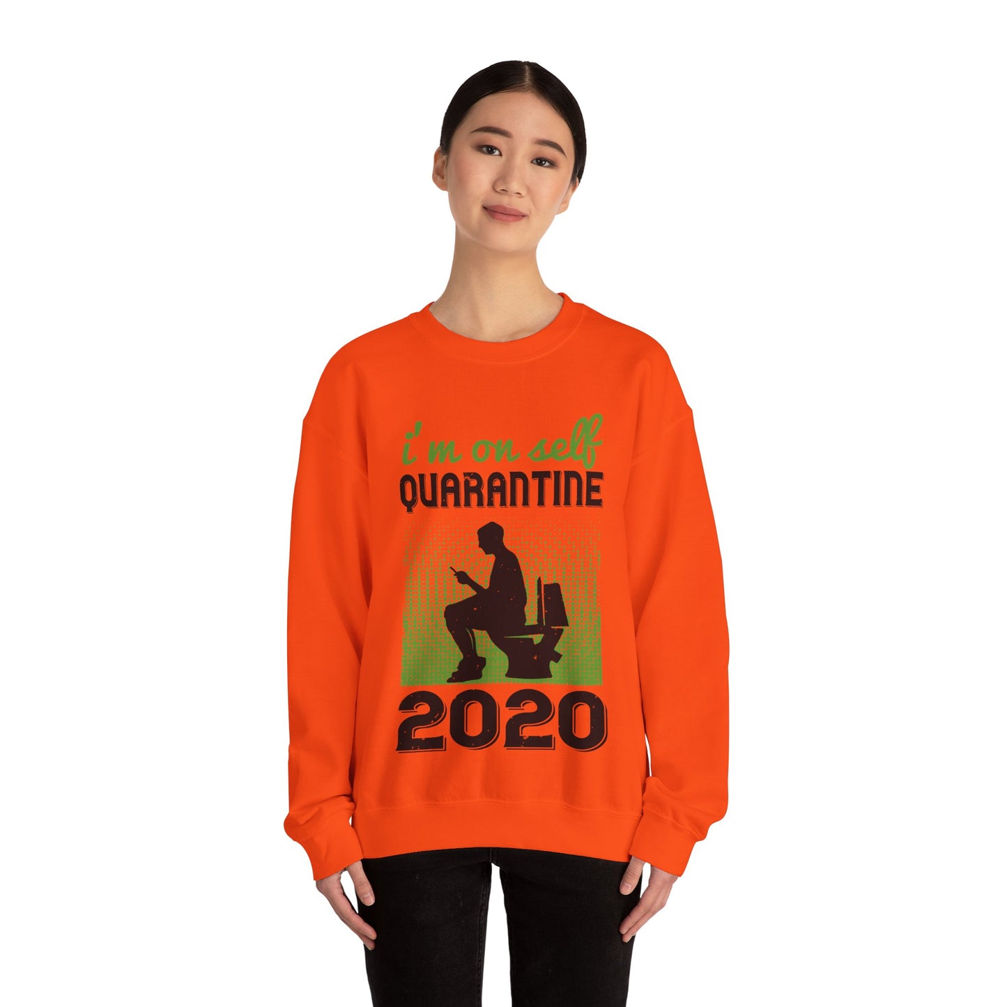 i'm on self quarantine 2020-01 — Unisex Heavy Blend Crewneck (G18000)