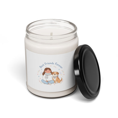 Best Friends Forever Candle | Scented Soy Candle, Paw Print Pet Owner