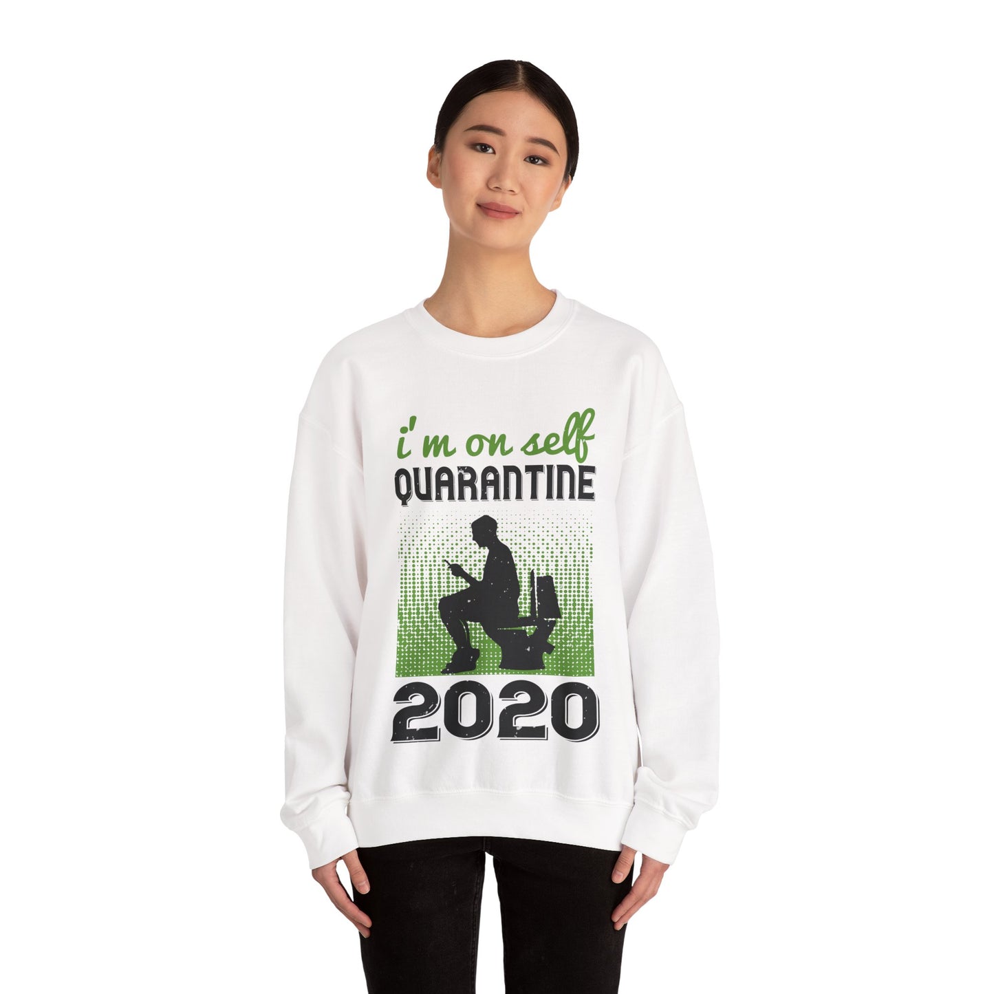 i'm on self quarantine 2020-01 — Unisex Heavy Blend Crewneck (G18000)