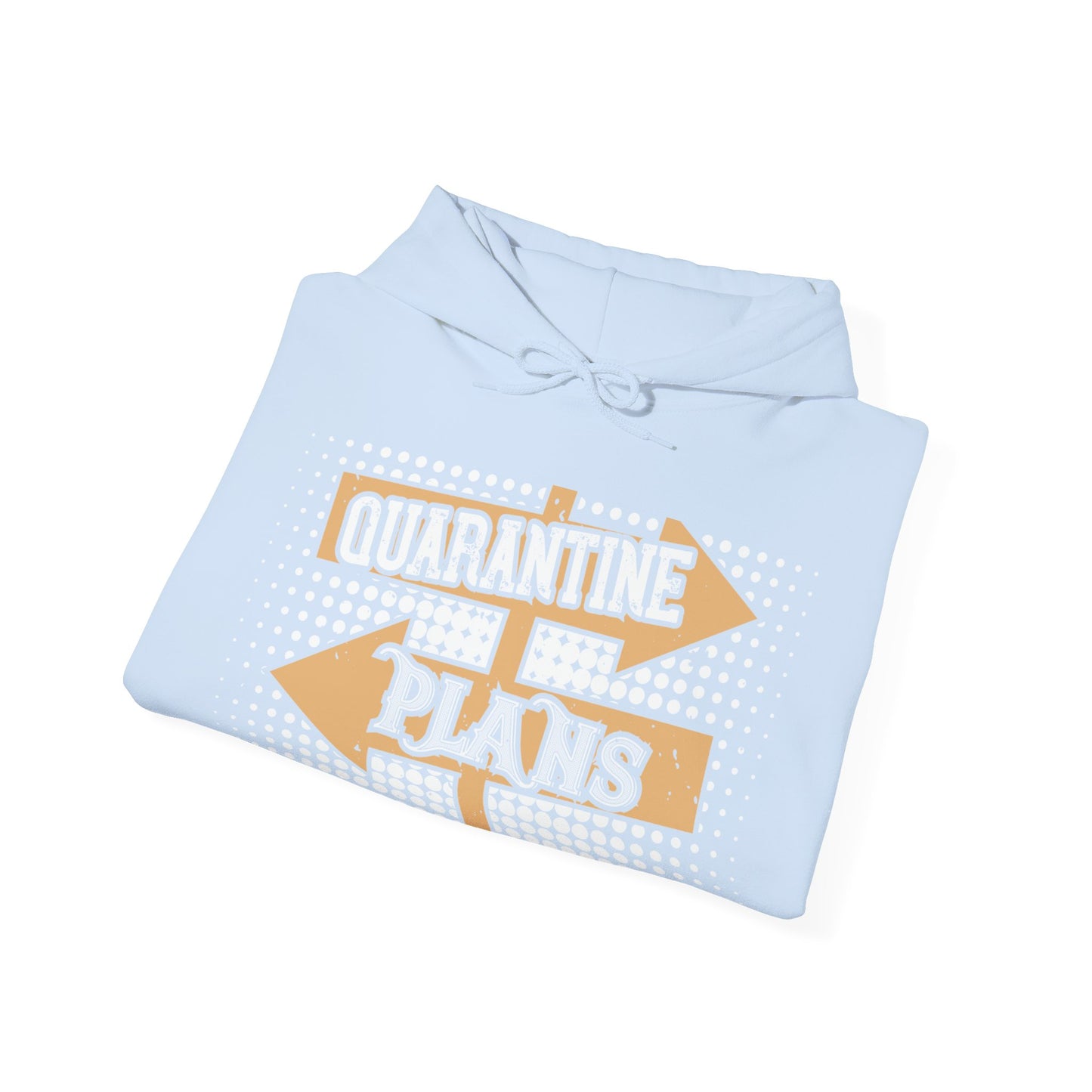 quarantine plans-01 — Unisex Heavy Blend Hoodie (G18500)