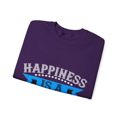 Happiness is a grandpa hug-01 — Unisex Heavy Blend Crewneck (G18000)